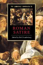 K. FREUDENBURG (éd.), The Cambridge Companion to Roman Satire