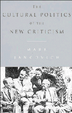 M. Jancovich, The Cultural Politics of the New Criticism