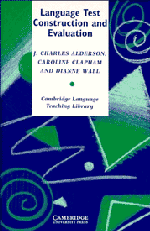 Language Test Construction and Evaluation
