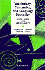 Vocabulary, Semantics and Language Education