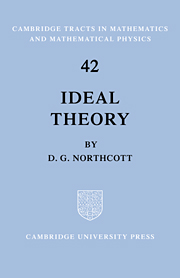 Ideal theory | Cambridge University