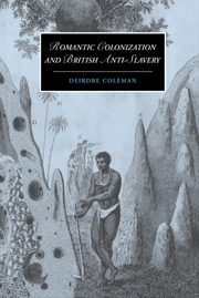Romantic colonization and british anti | English literature | Cambridge Press