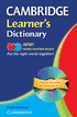 Cambridge Learner's Dictionary 3rd edition cover