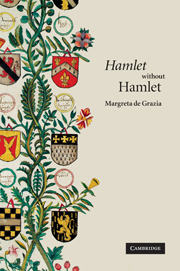 M. de Grazia, 'Hamlet' without Hamlet
