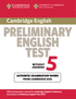 Cover image of Cambridge Preliminary English Test 5