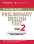 Cover image of Cambridge Preliminary English Test 2