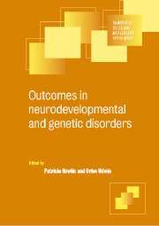 Outcomes in Neurodevelopmental and Genetic Disorders