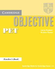 objective pet teacher's book скачать