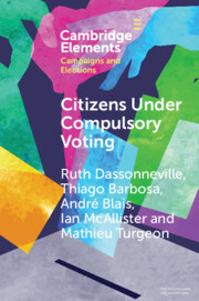 Citizens Under Compulsory Voting: A Three-Country Study