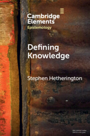 Defining Knowledge