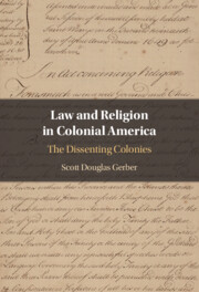 Law and Religion in Colonial America