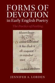 Forms of Devotion in Early English Poetry