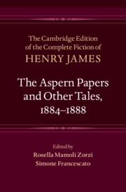 The Aspern Papers and Other Tales, 1884–1888