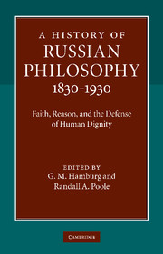 A History of Russian Philosophy 1830–1930