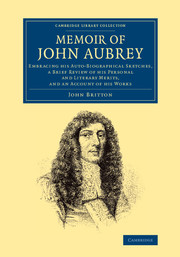 Memoir of John Aubrey