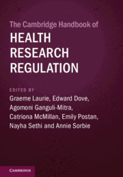 The Cambridge Handbook of Health Research Regulation