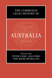The Cambridge Legal History of Australia