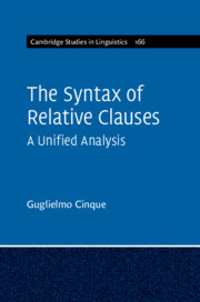 The Syntax of Relative Clauses