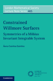 Constrained Willmore Surfaces
