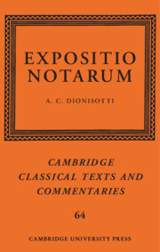 Cambridge Classical Texts and Commentaries