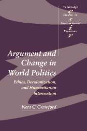 Argument and change world politics ethics decolonization and