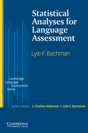 Statistical Analyses for Language Assessment Book