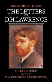 The Letters of D. H. Lawrence