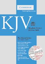 KJV Pitt Minion Reference Edition, R186 Black Goatskin Leather