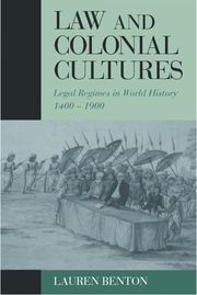 Law and Colonial Cultures