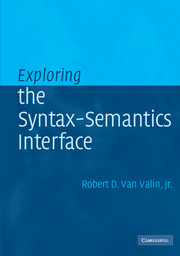 Exploring the Syntax-Semantics Interface