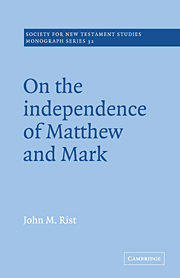 On the Independence of Matthew and Mark