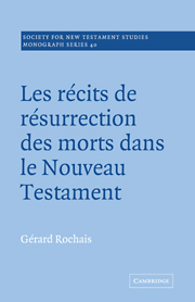 Les Recits de Resurrection des Morts dans le Nouveau Testament