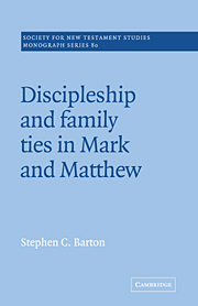 Discipleship and Family Ties in Mark and Matthew