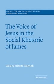 The Voice of Jesus in the Social Rhetoric of James