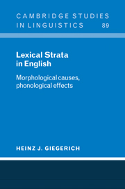 Lexical Strata in English