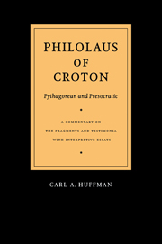 Philolaus of Croton: Pythagorean and Presocratic