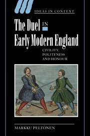 The Duel in Early Modern England
