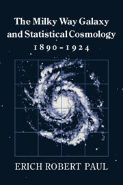 The Milky Way Galaxy and Statistical Cosmology, 1890–1924