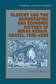 Slavery and the Demographic and Economic History of Minas Gerais, Brazil, 1720–1888