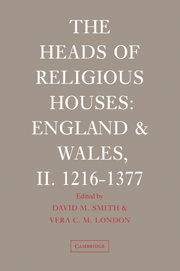 The Heads of Religious Houses