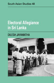 Electoral Allegiance in Sri Lanka