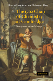 The 1702 Chair of Chemistry at Cambridge