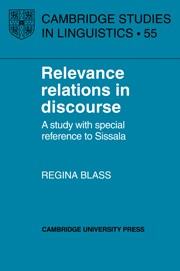 Relevance Relations in Discourse