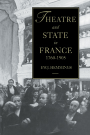 Theatre and State in France, 1760-1905