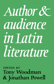 Author and Audience in Latin Literature