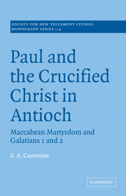 Paul and the Crucified Christ in Antioch