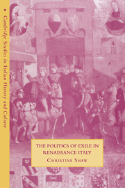 The Politics of Exile in Renaissance Italy
