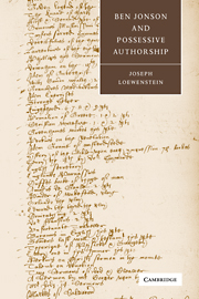 Ben Jonson and Possessive Authorship