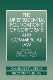 The Jurisprudential Foundations of Corporate and Commercial Law