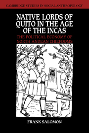 Native Lords of Quito in the Age of the Incas